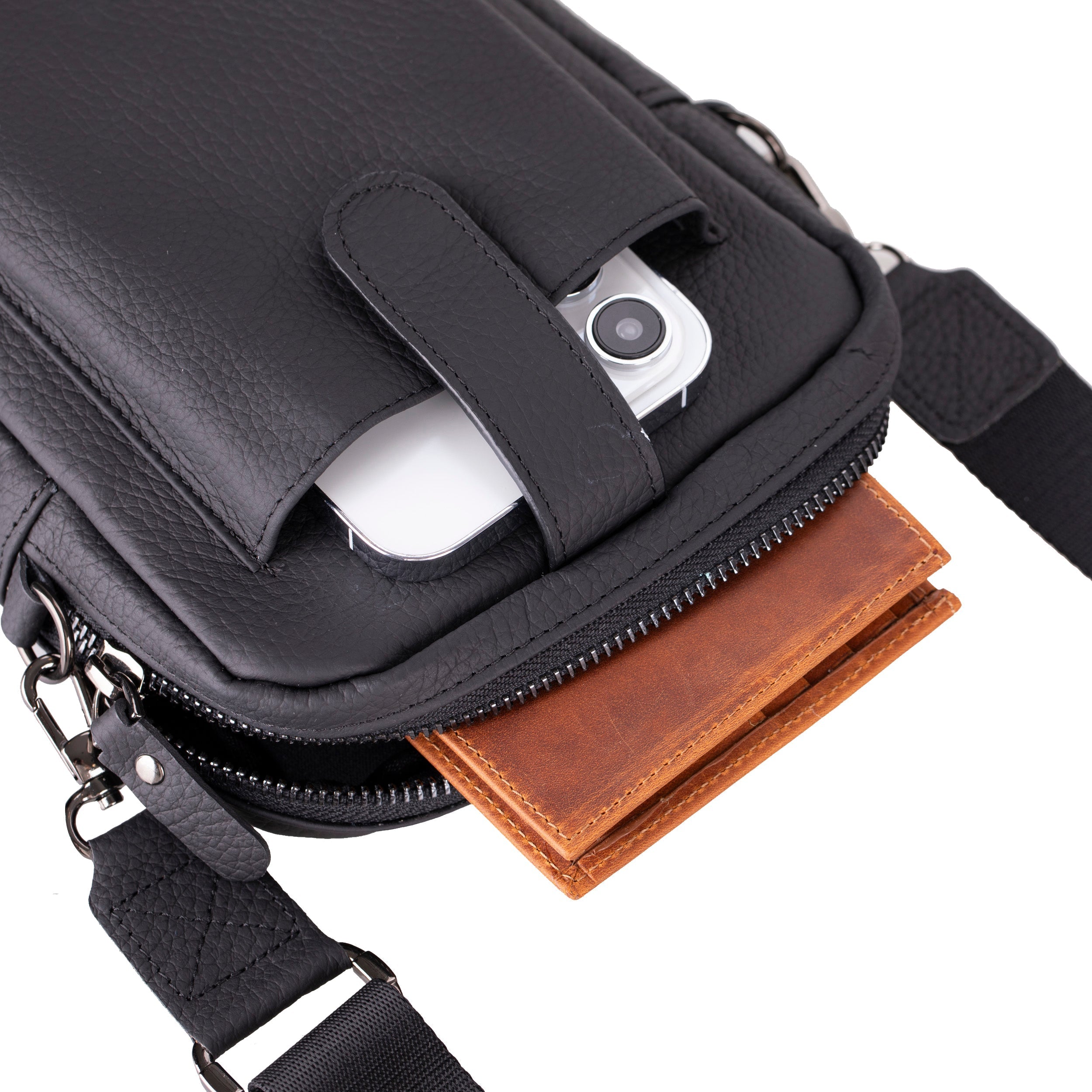 Pisa Leather Crossbody Bag