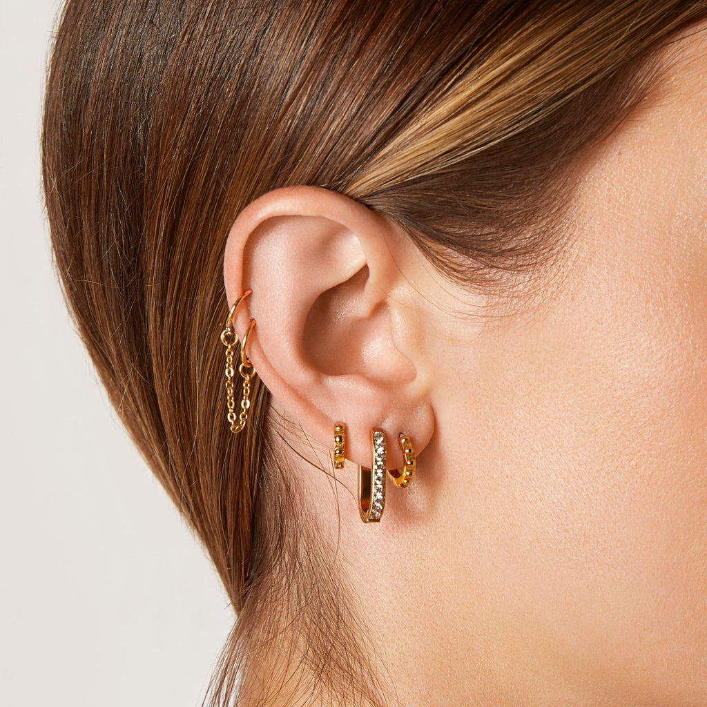 Pavé Trendsetter Hoop Earrings