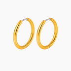Large Rooftop Hoop Earrings