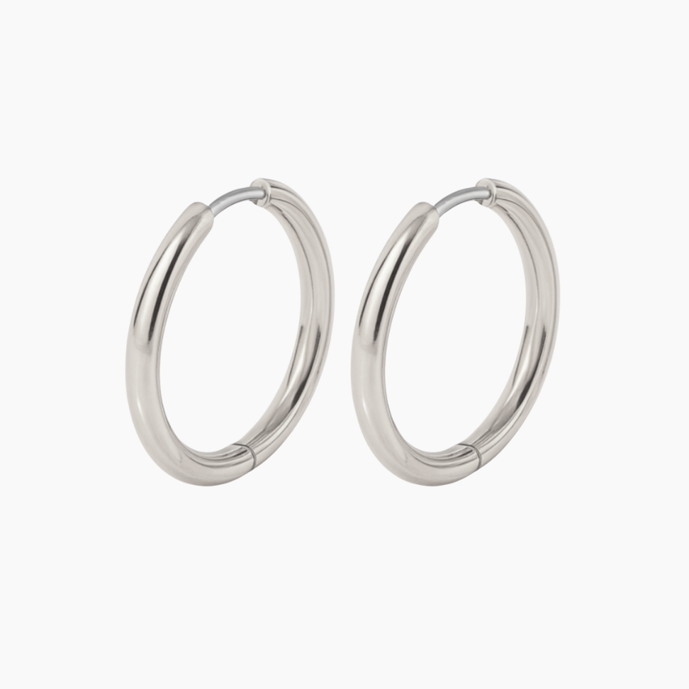 Large Rooftop Hoop Earrings
