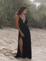 Muse Braided Straps Dress - Black - elizabeth + Bern