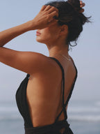 Muse Braided Straps Dress - Black The Handloom elizabeth + Bern