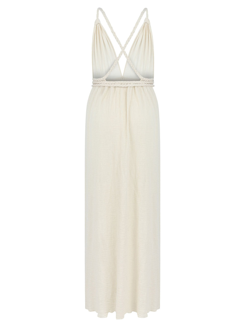Muse Braided Straps Dress - Natural