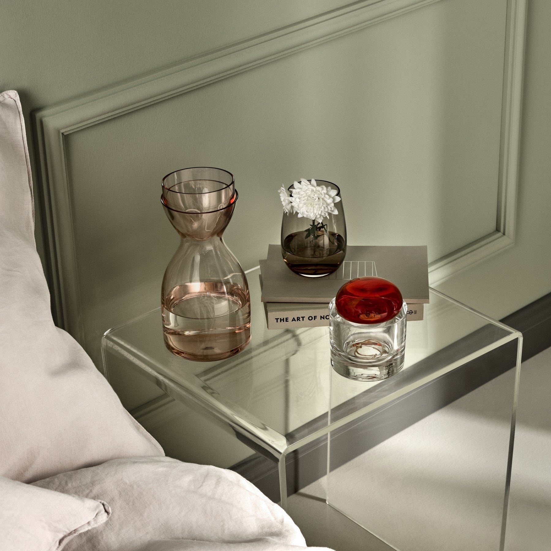 Mr. & Mrs. Night Water Set Short Dusty Rose