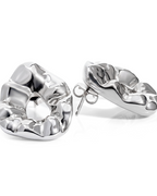 Nathalia Sculpted Hammered Earrings
