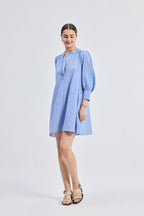 Oversized Tunic Dress in Stripes
