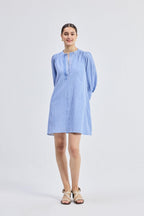 Oversized Tunic Dress in Stripes