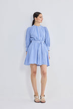Oversized Tunic Dress in Stripes