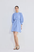 Oversized Tunic Dress in Stripes