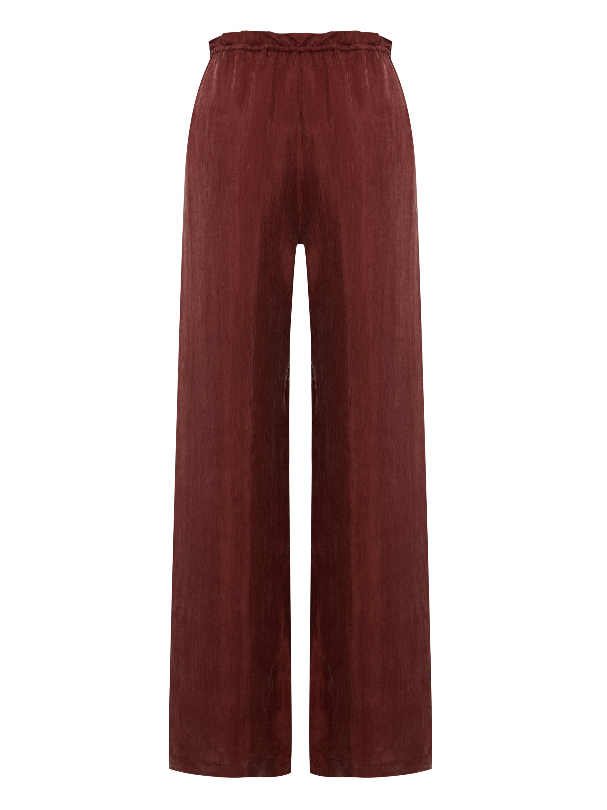 Lucid Flow Tie Pants - Burgundy - elizabeth + Bern