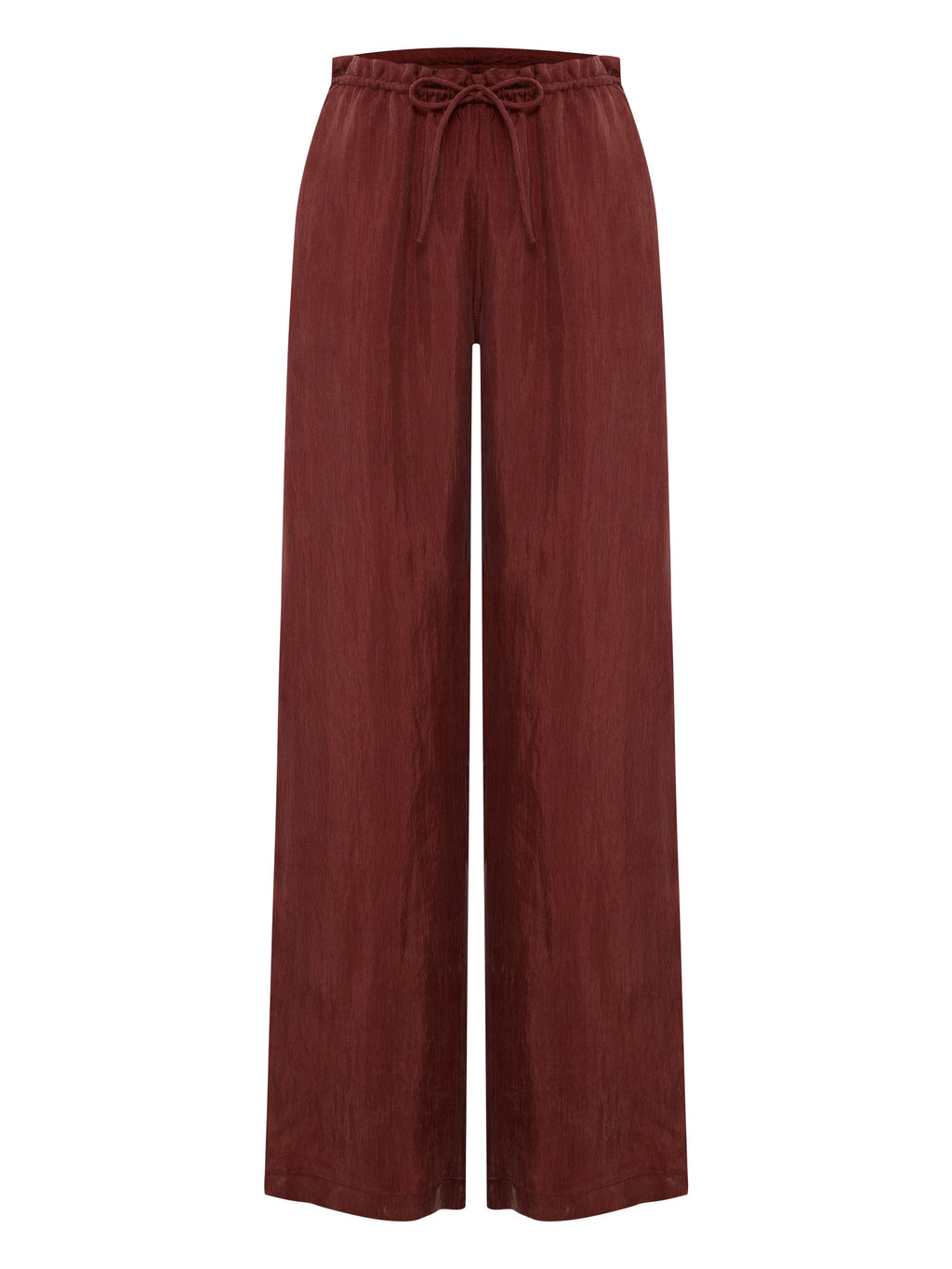 Lucid Flow Tie Pants - Burgundy - elizabeth + Bern
