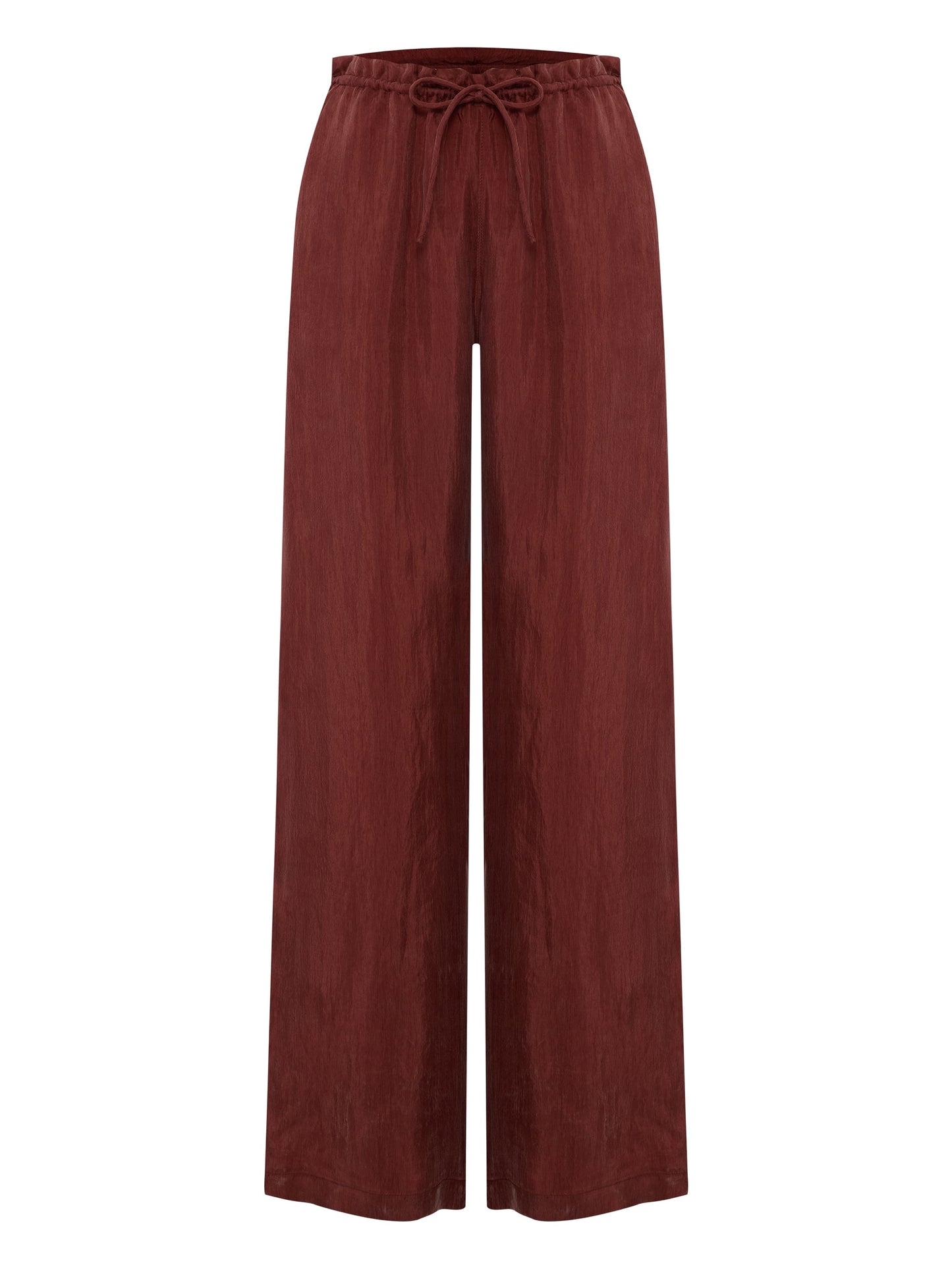 Lucid Flow Tie Pants - Burgundy - elizabeth + Bern
