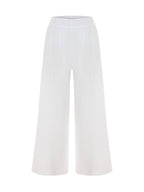 Aura Palazzo Pants - White