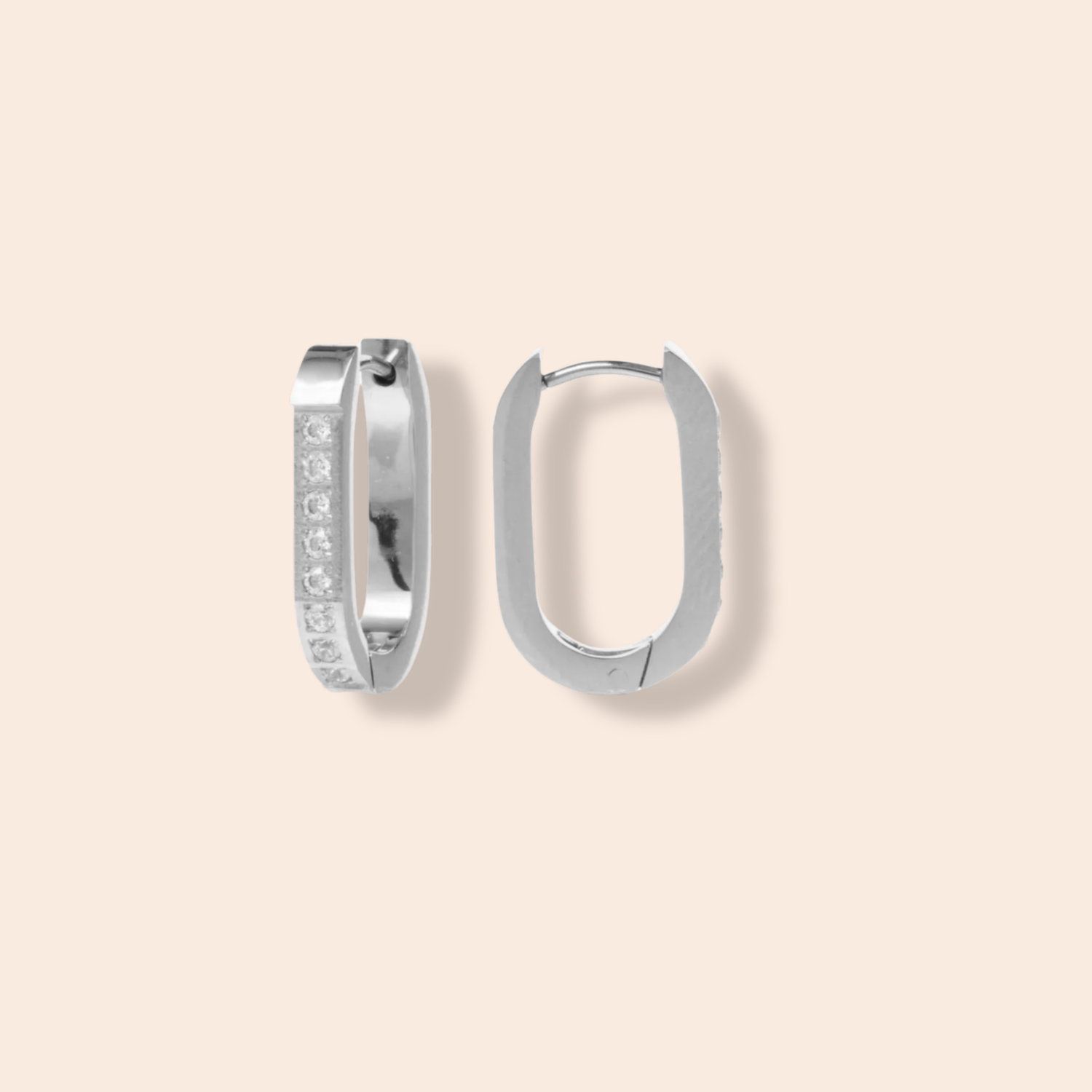 Pavé Trendsetter Hoop Earrings