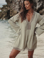 Positano Dress - Khaki Green