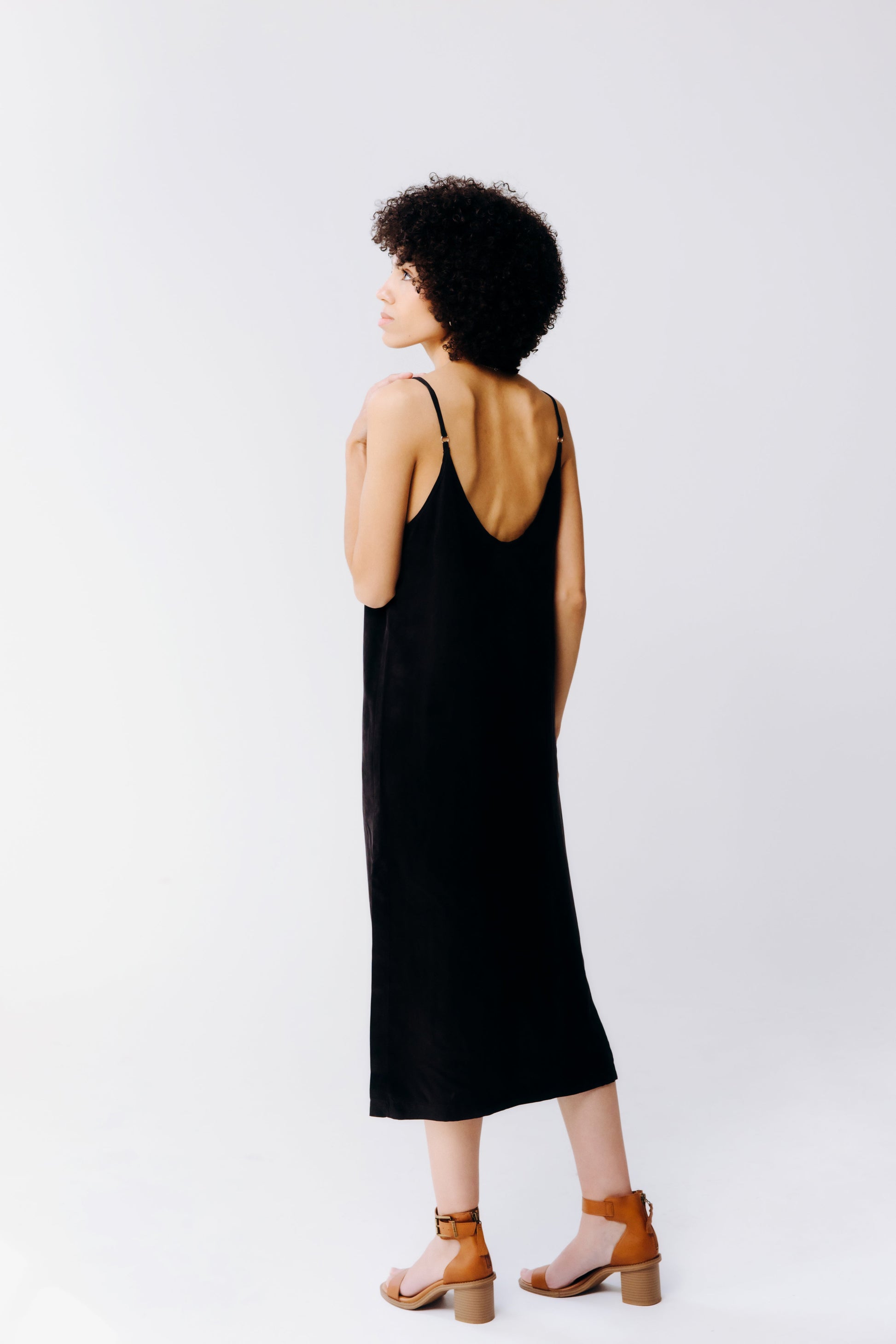 Washable Silk Midi Dress - elizabeth + Bern