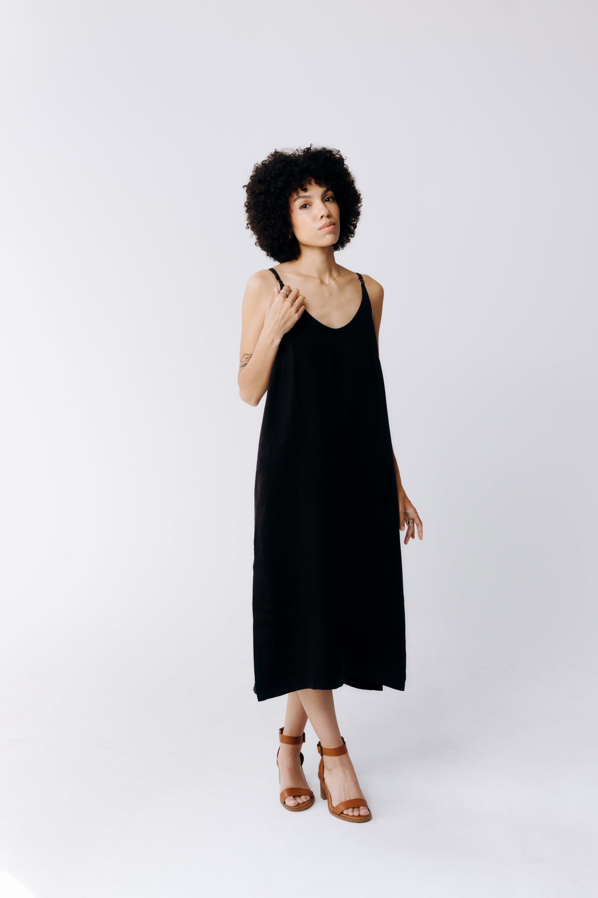 Washable Silk Midi Dress - elizabeth + Bern