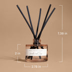 Palo Santo Patchouli Tinted Glass Jar Reed Diffuser Sweet Water Decor elizabeth + Bern