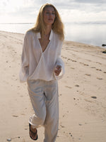 Lucid Flow Tie Pants - Sand - elizabeth + Bern