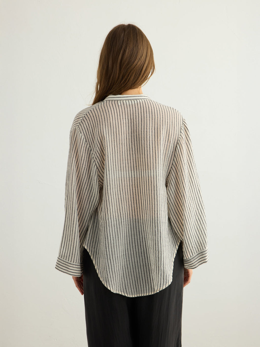 Sade Top - Black Stripes The Handloom elizabeth + Bern