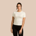 Short Sleeve Crew Neck Layering Top Adea - Everyday Luxury elizabeth + Bern