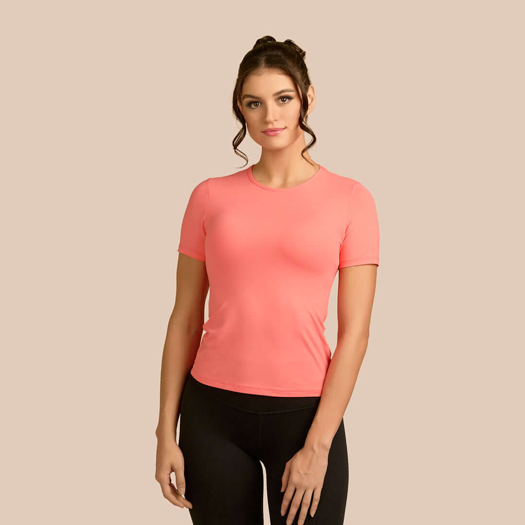 Short Sleeve Crew Neck Layering Top Adea - Everyday Luxury elizabeth + Bern