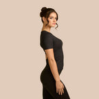 Short Sleeve Crew Neck Layering Top Adea - Everyday Luxury elizabeth + Bern