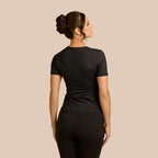 Short Sleeve Crew Neck Layering Top Adea - Everyday Luxury elizabeth + Bern