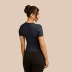 Short Sleeve Crew Neck Layering Top