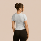 Short Sleeve Crew Neck Layering Top Adea - Everyday Luxury elizabeth + Bern