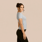 Short Sleeve Crew Neck Layering Top Adea - Everyday Luxury elizabeth + Bern