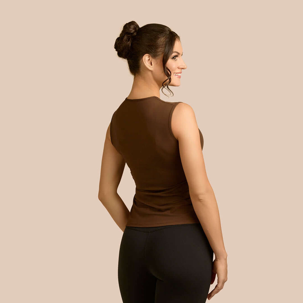 Sleeveless Crew Neck Layering Top