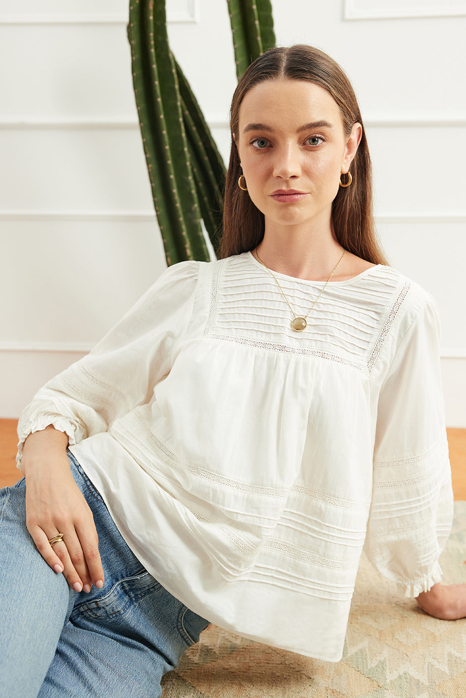 Dawn Blouse in Off White