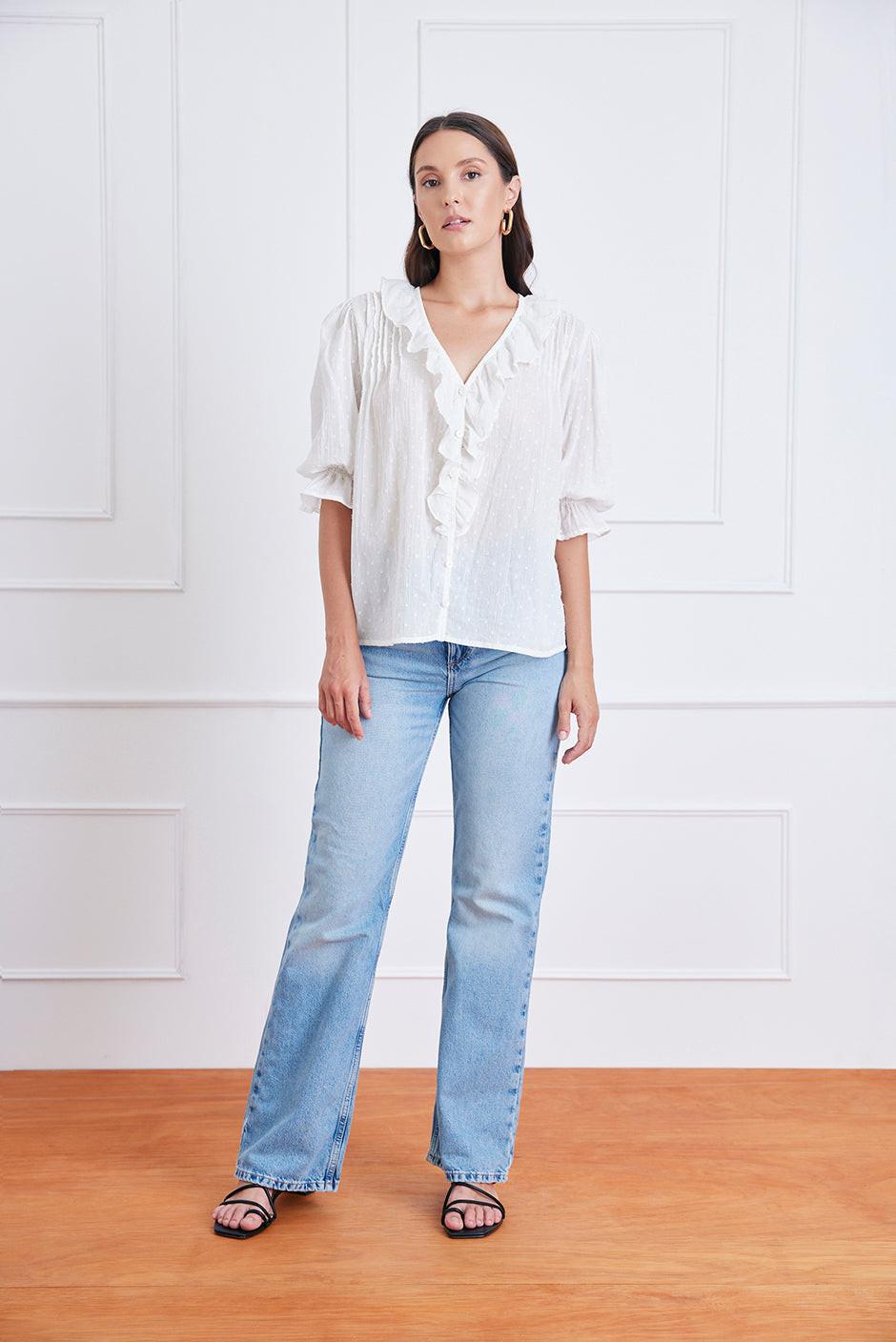 Chloe Shirt in Gold Dust.