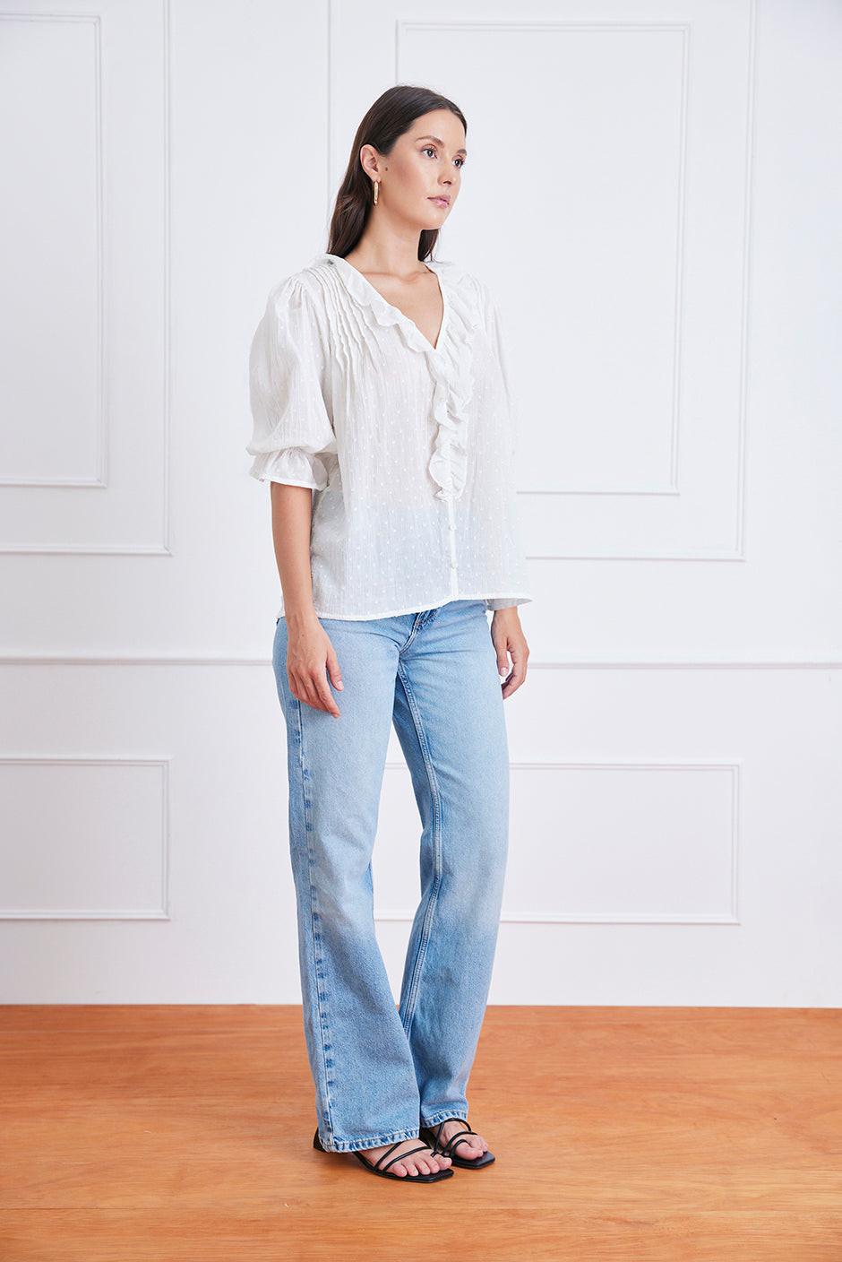 Chloe Shirt in Gold Dust.