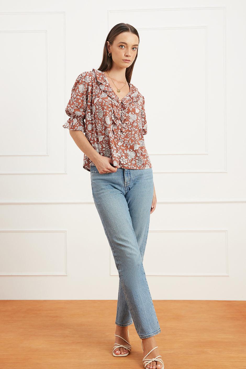 Chloe Shirt in Garden Roots.