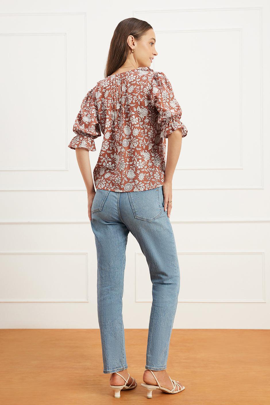 Chloe Shirt in Garden Roots.