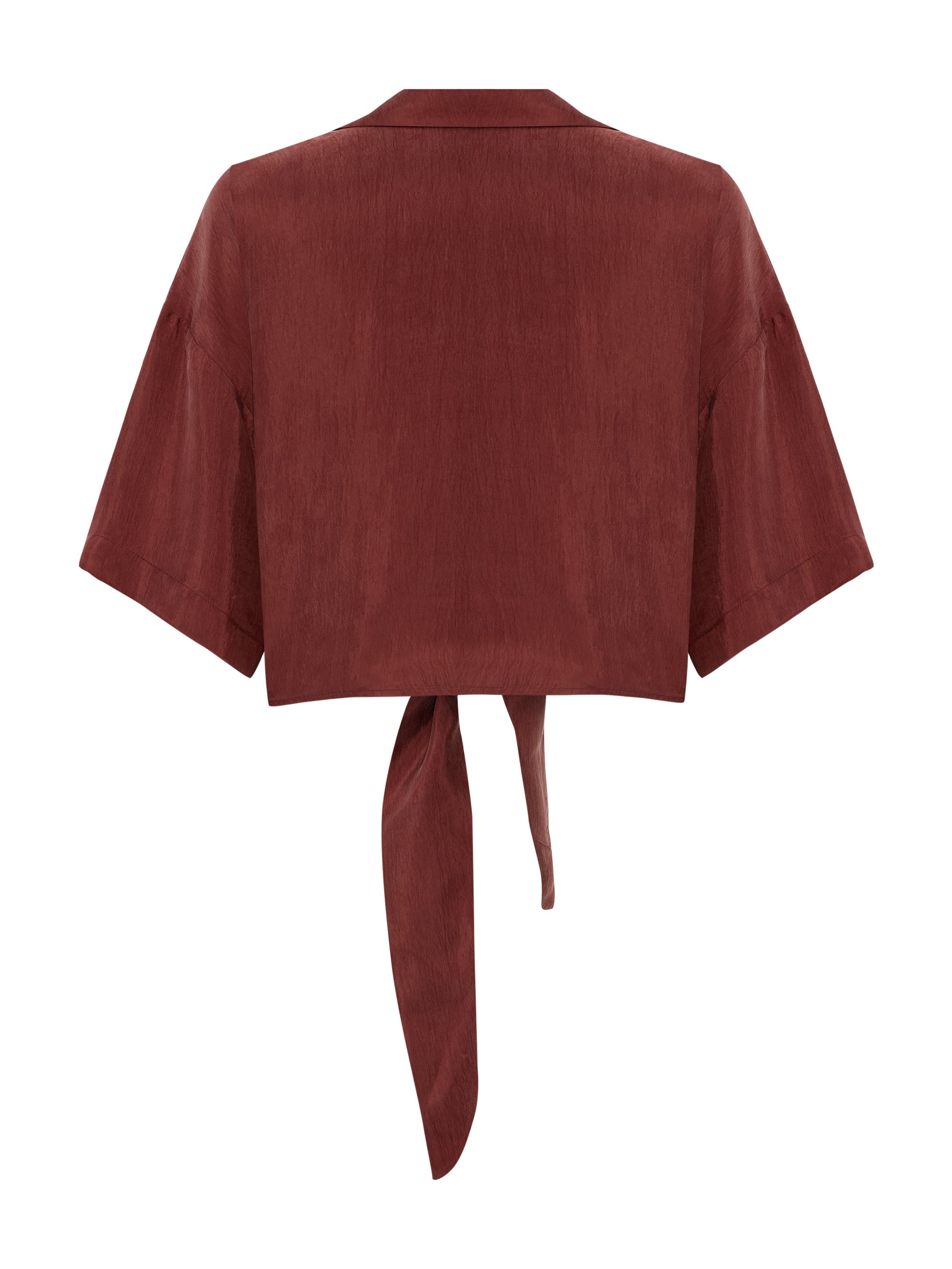 Lucid Tie Shirt - Burgundy - elizabeth + Bern