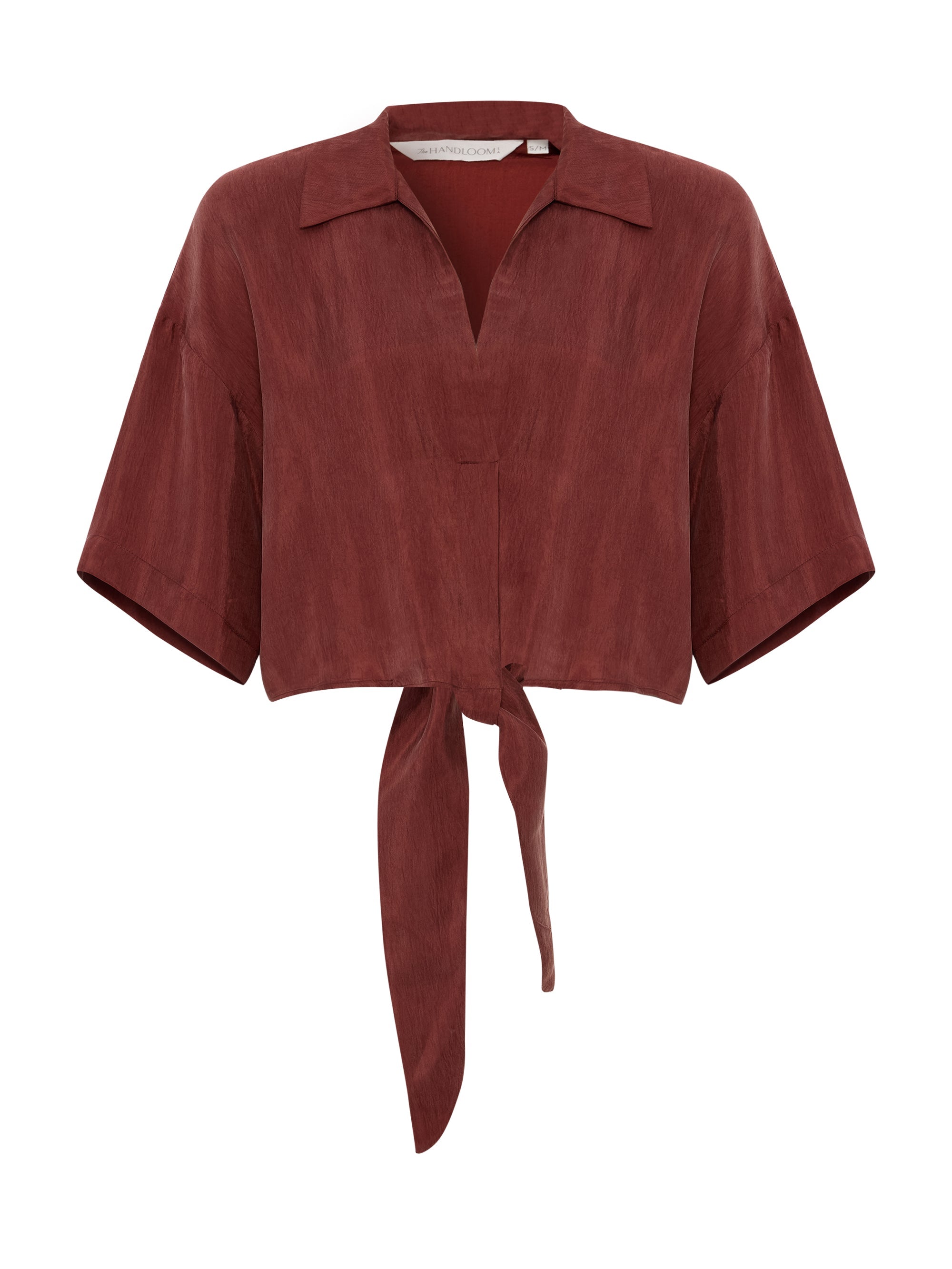 Lucid Tie Shirt - Burgundy - elizabeth + Bern