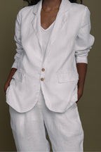Hemp Three Piece Set in White Reistor elizabeth + Bern