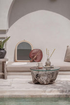Arch Rattan Mirror
