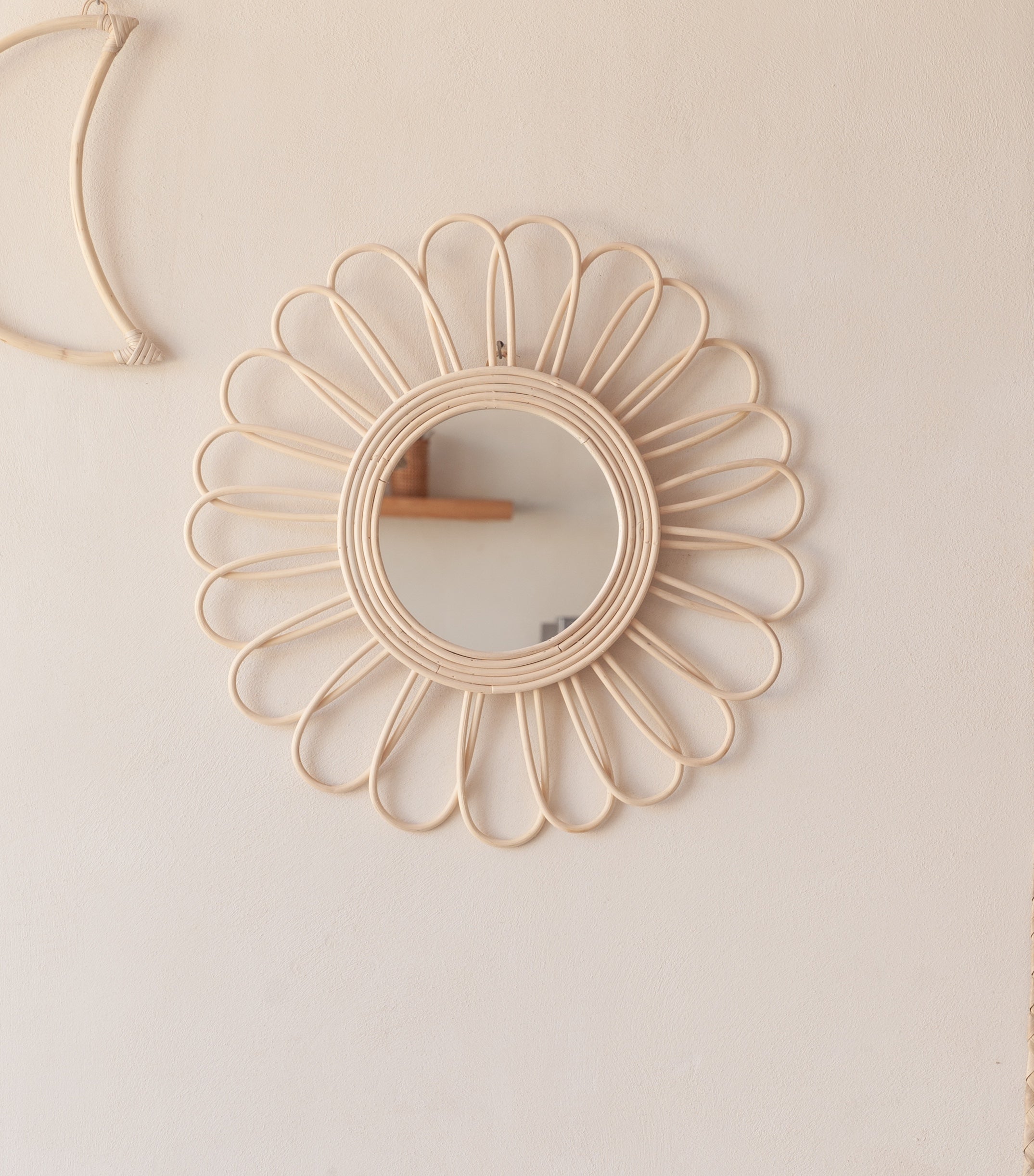 Bloom Rattan Mirror