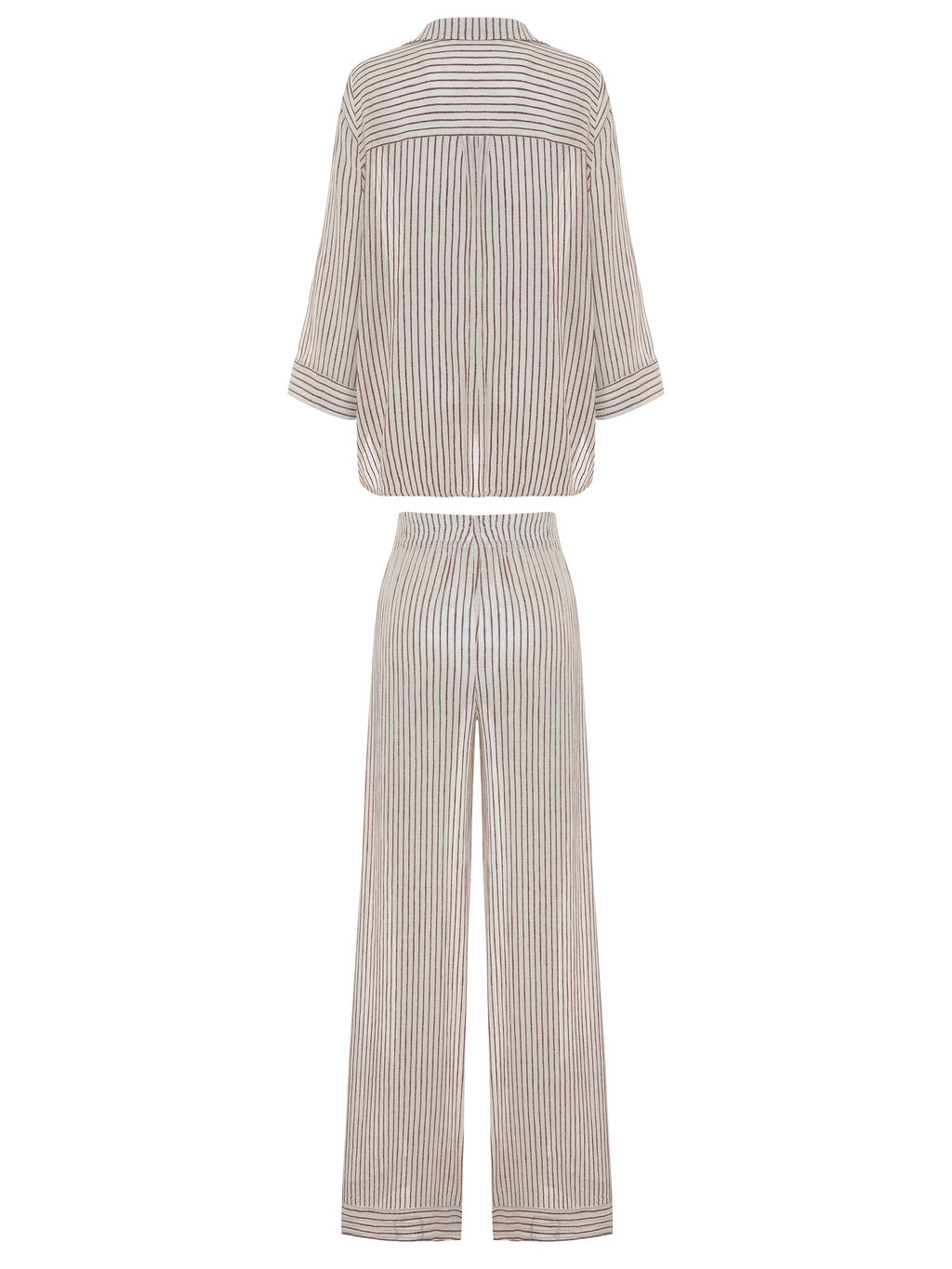 Voyage Set - Burgundy Stripes