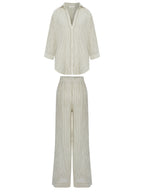 Voyage Set - Khaki Green Stripes