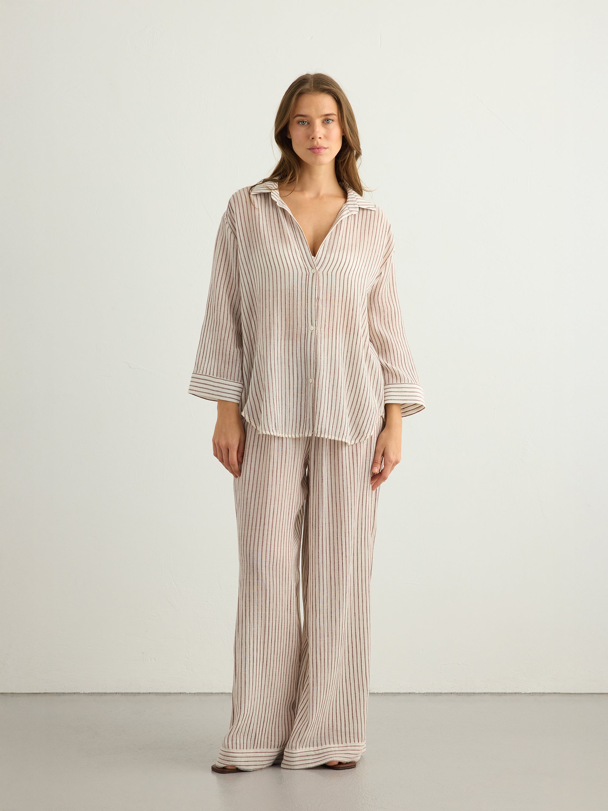 Voyage Set - Burgundy Stripes