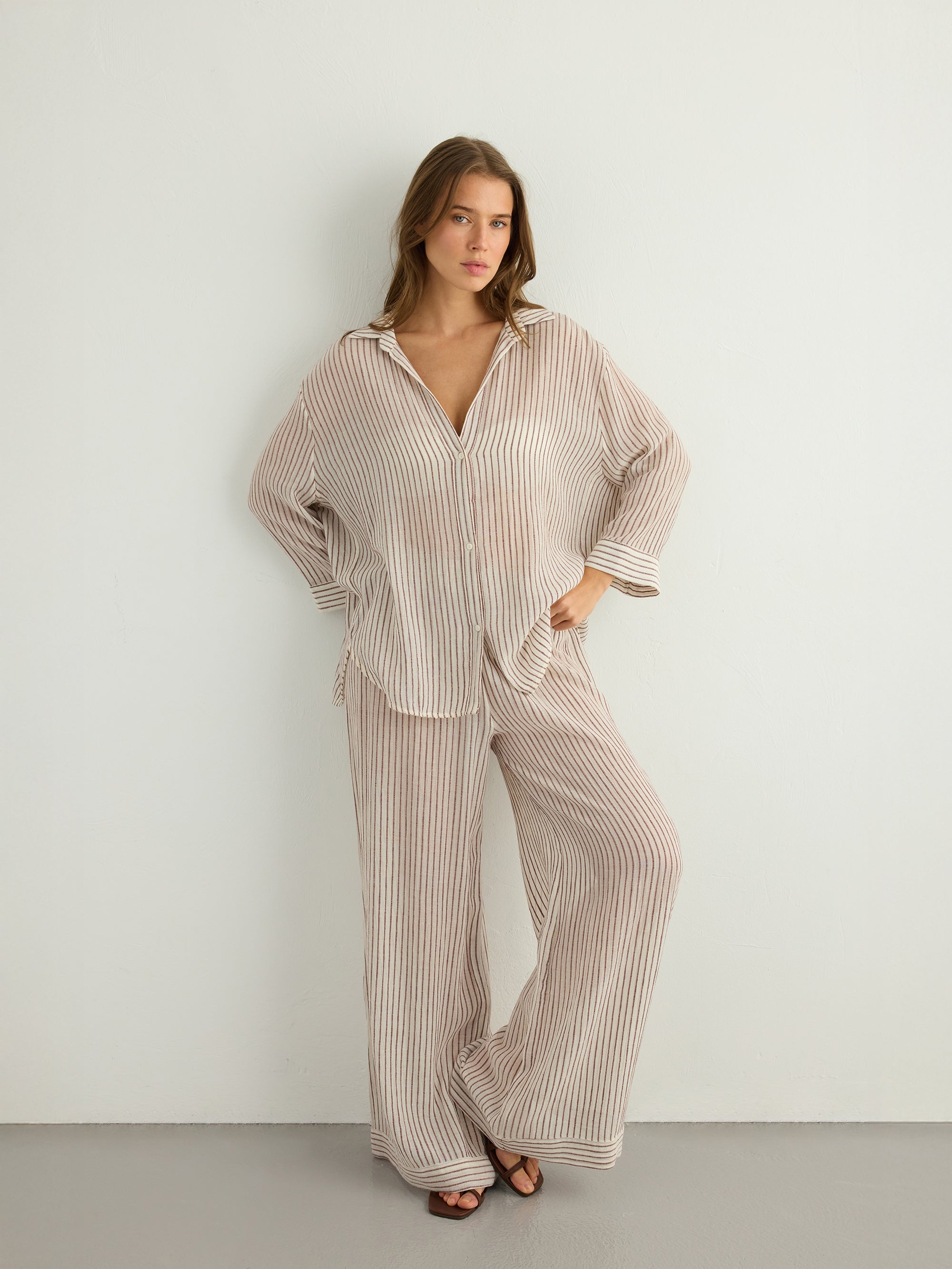 Voyage Set - Burgundy Stripes