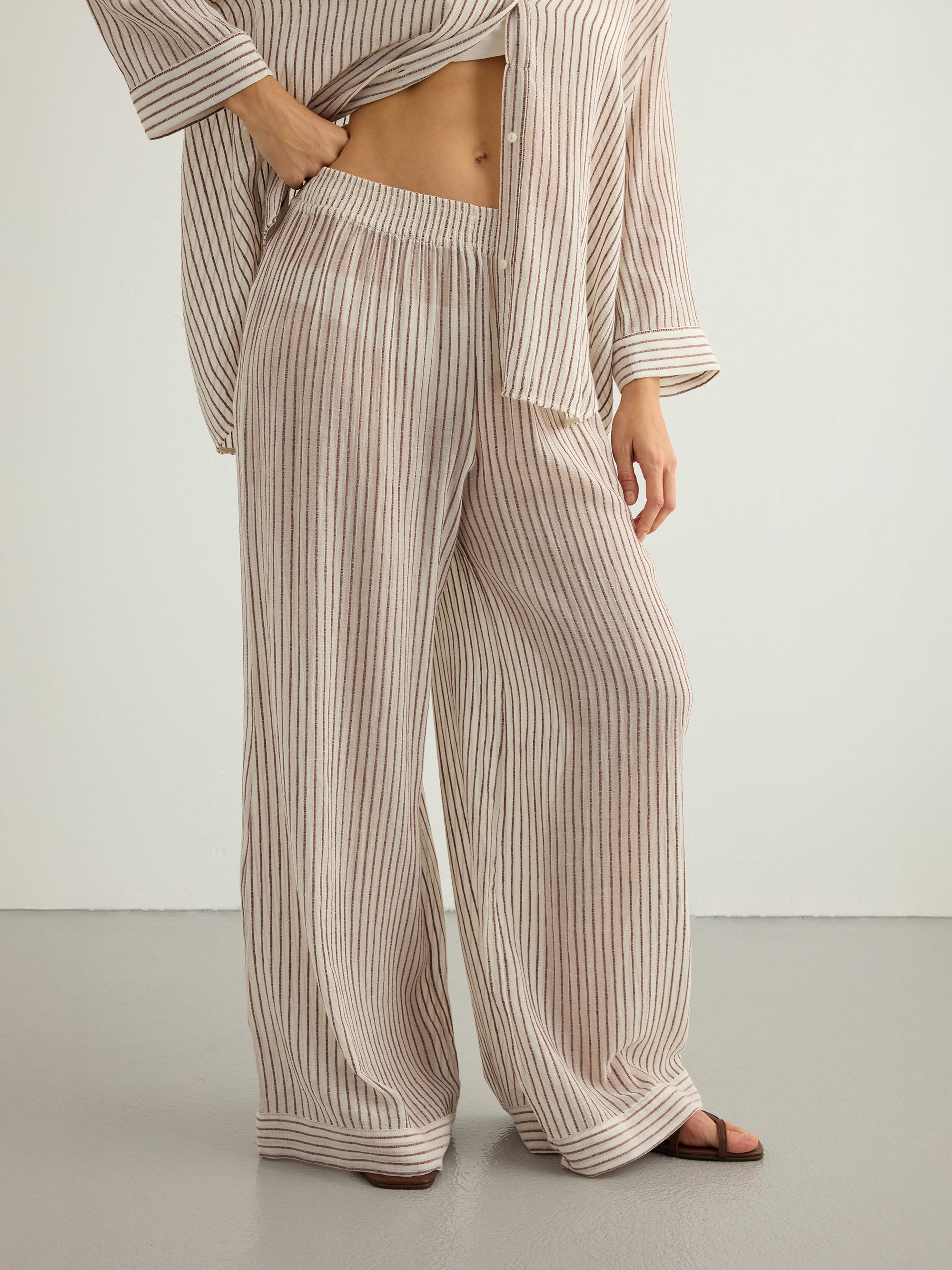 Voyage Set - Burgundy Stripes