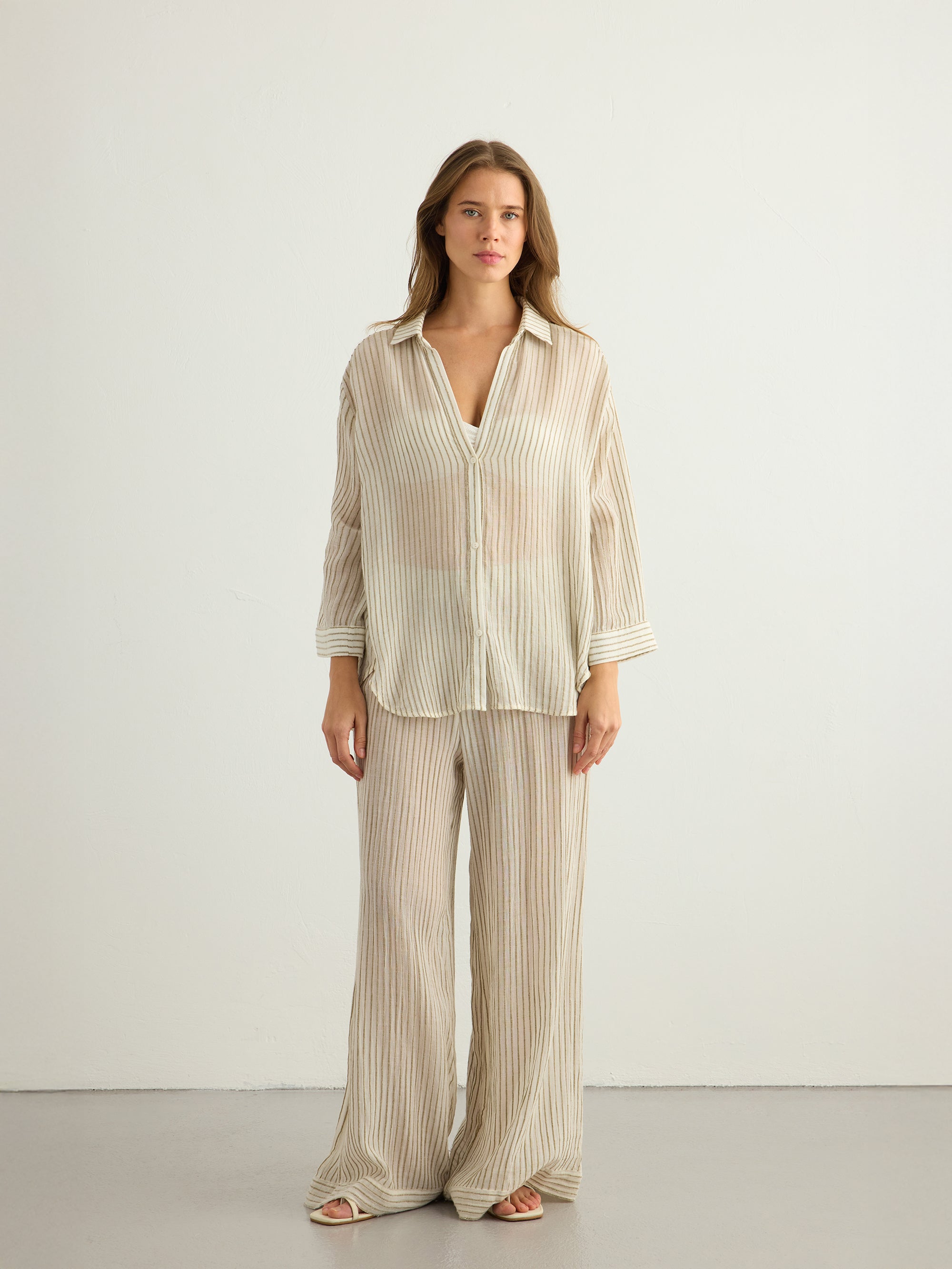 Voyage Set - Khaki Green Stripes