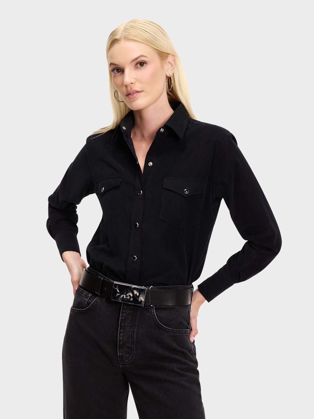 WESTERN SHIRT: BLACK STALLION