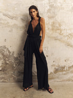 Wrap Your Way Jumpsuit - Black - elizabeth + Bern